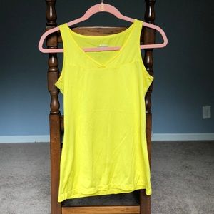 Columbia yellow sleeveless athletic top